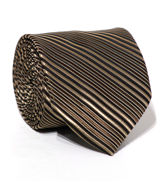 Luxury Mixed Brown /Bronze Silk Tie