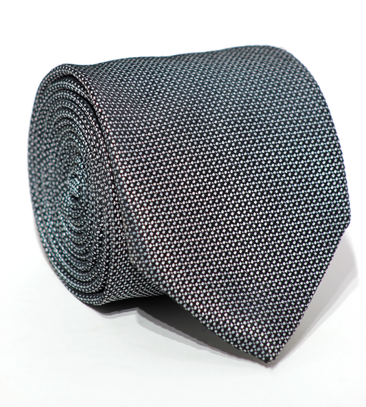 Luxury Black/White Jacquard Tie