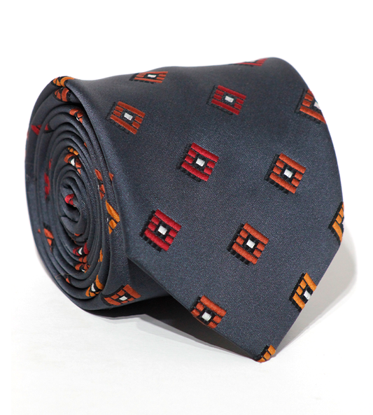 Luxury Dark Gray Silk Tie