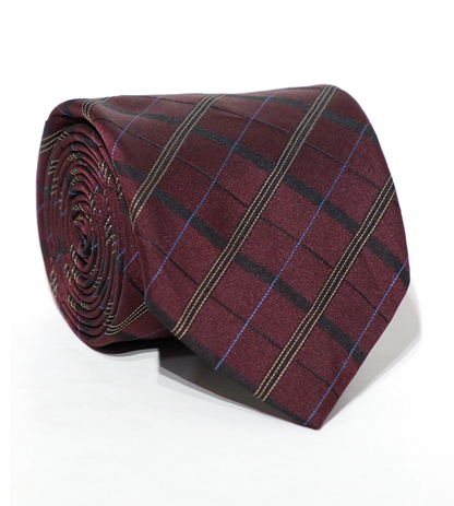 Luxury Burgundy Silk Tie