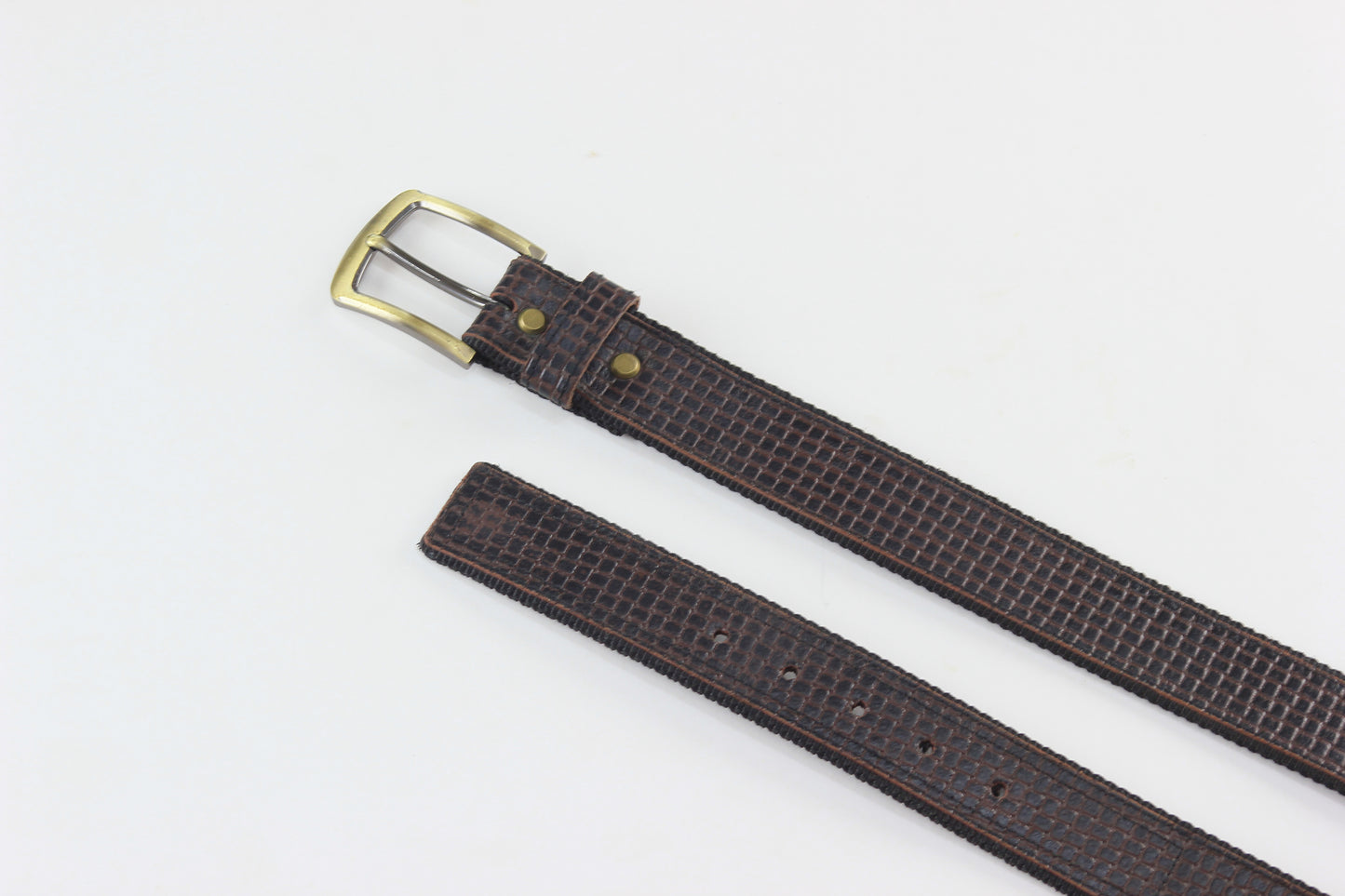 Luxury Leather & Canvas Belt