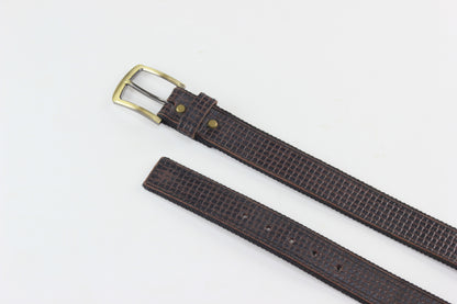 Luxury Leather & Canvas Belt
