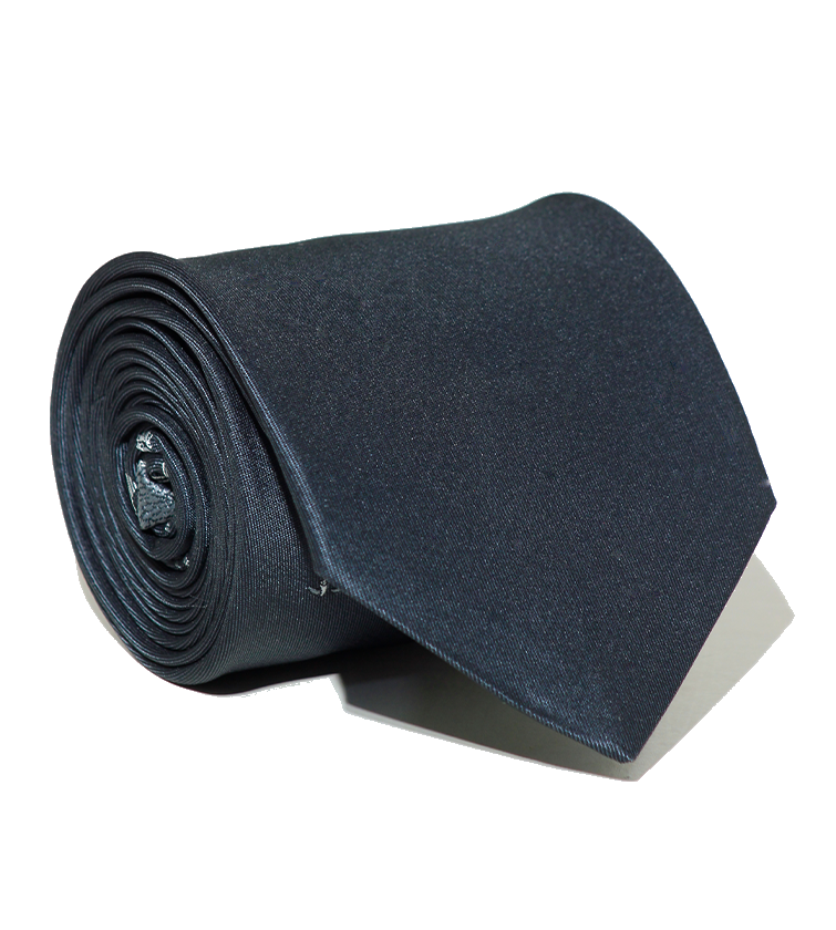 Luxury Dark Gray Silk Tie