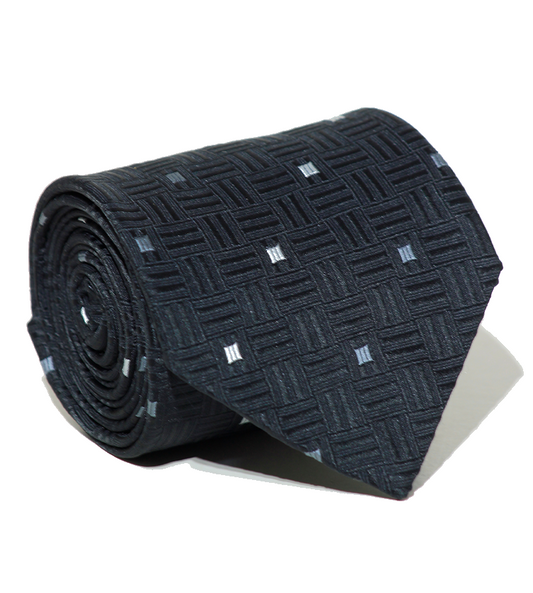 Luxury Dark Gray Silk Tie