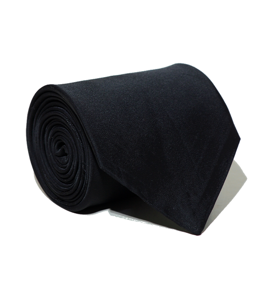 Luxury Black Pattern Silk Tie