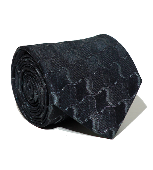 Luxury Mixed Gray/Black Silk Tie