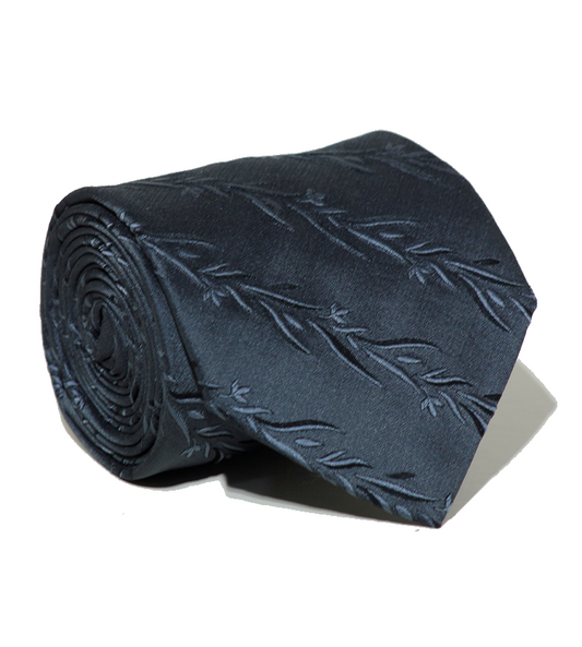 Luxury Dark Gray Silk Tie