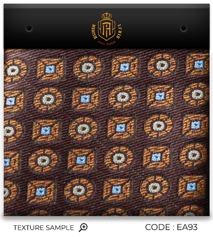 Luxury Burgundy/Bronze Jacquard Tie