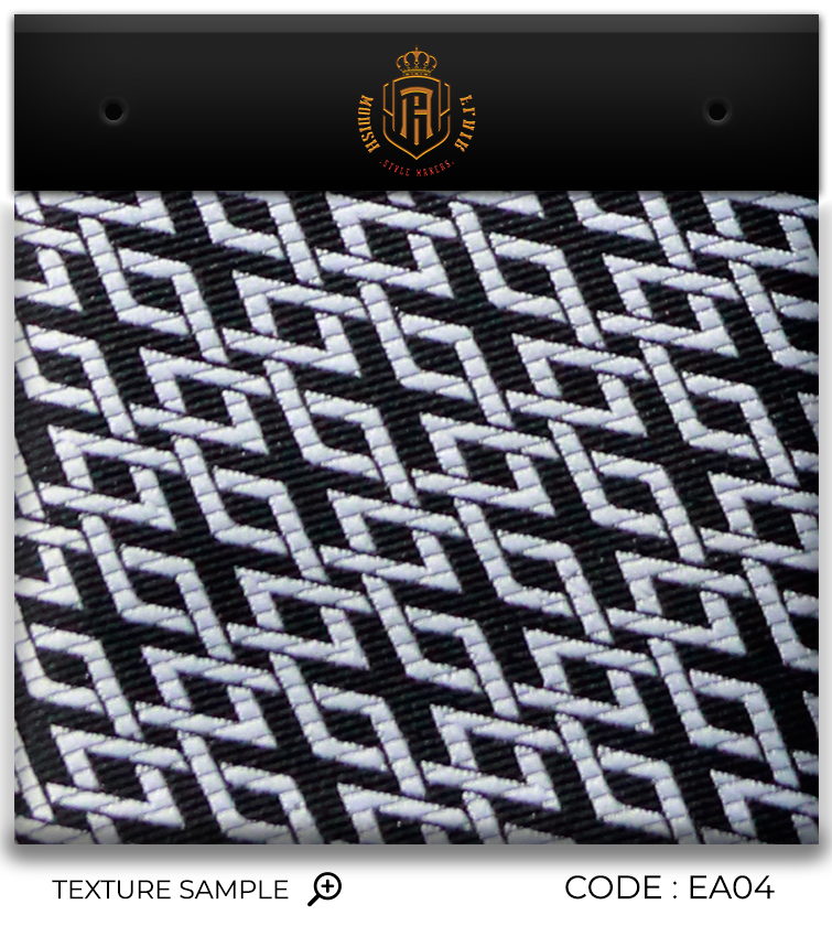 Luxury Black~White Jacquard Tie