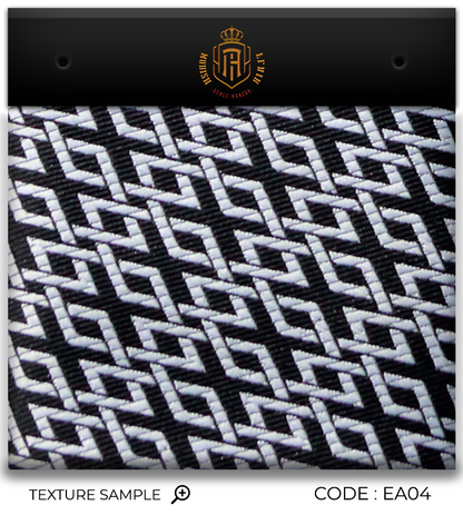 Luxury Black~White Jacquard Tie