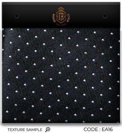 Luxury Black/White Dots Jacquard Tie