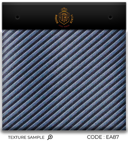Cravate jacquard bleu marine de luxe