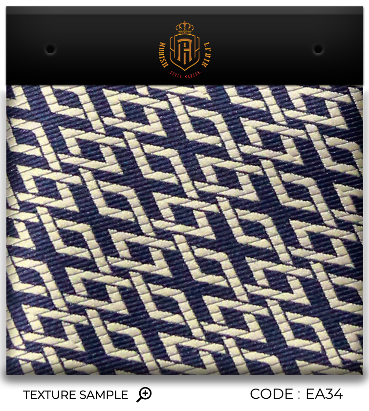 Luxury Navy~Beige Jacquard Tie