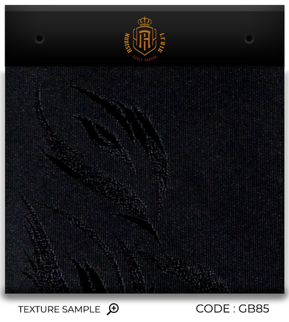 Luxury Black Pattern Silk Tie