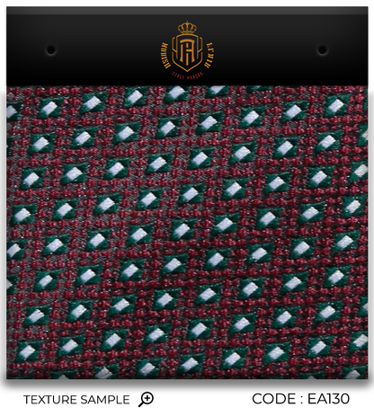 Luxury Maroon/Green Jacquard Tie