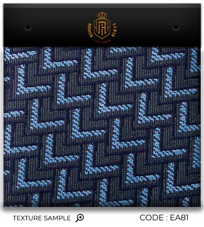 Luxury Navy Blue Jacquard Tie