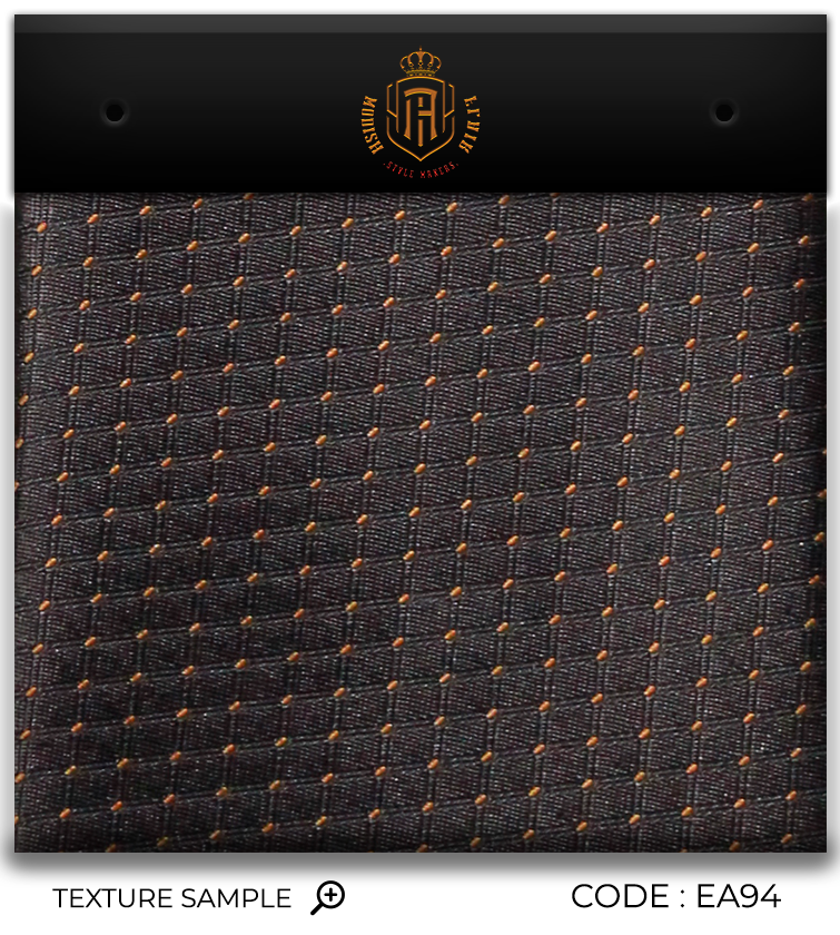Luxury Dark Brown/Orange Dots Jacquard Tie