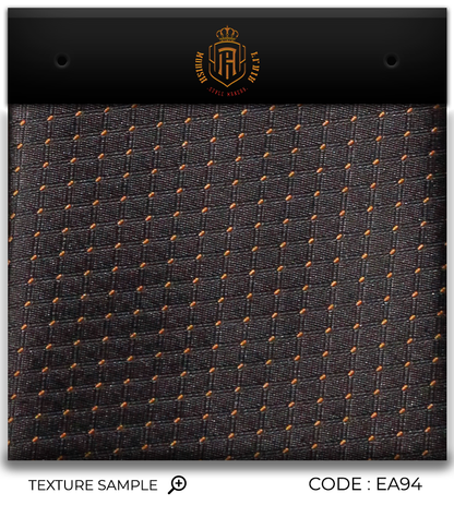 Luxury Dark Brown/Orange Dots Jacquard Tie