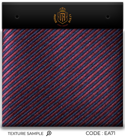 Luxury Burgundy~Blue Jacquard Tie
