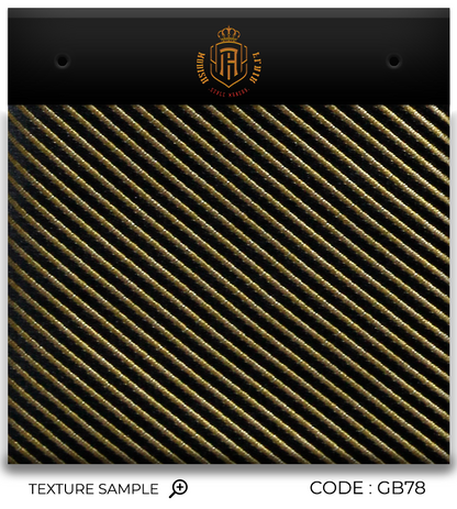 Luxury Striped Gold Silk Tie