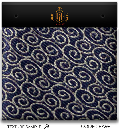 Luxury Navy~Beige Jacquard Tie