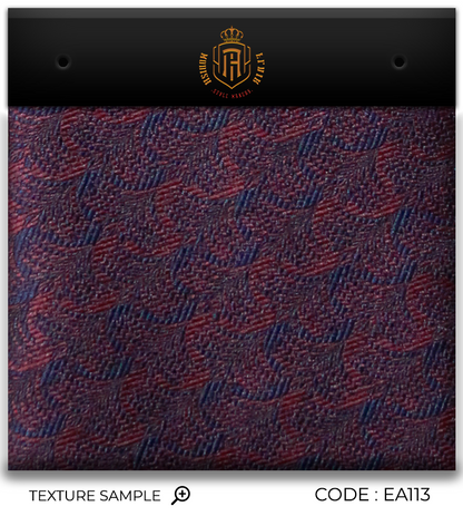 Luxury Red~Navy Jacquard Tie