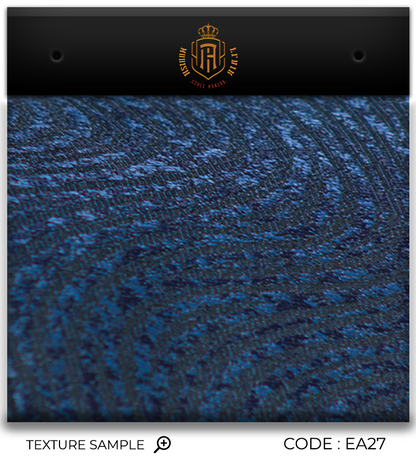 Luxury Navy Jacquard Tie