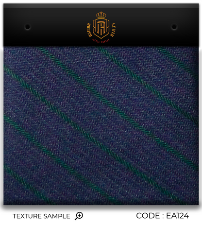 Luxury Navy Blue/Green Jacquard Tie