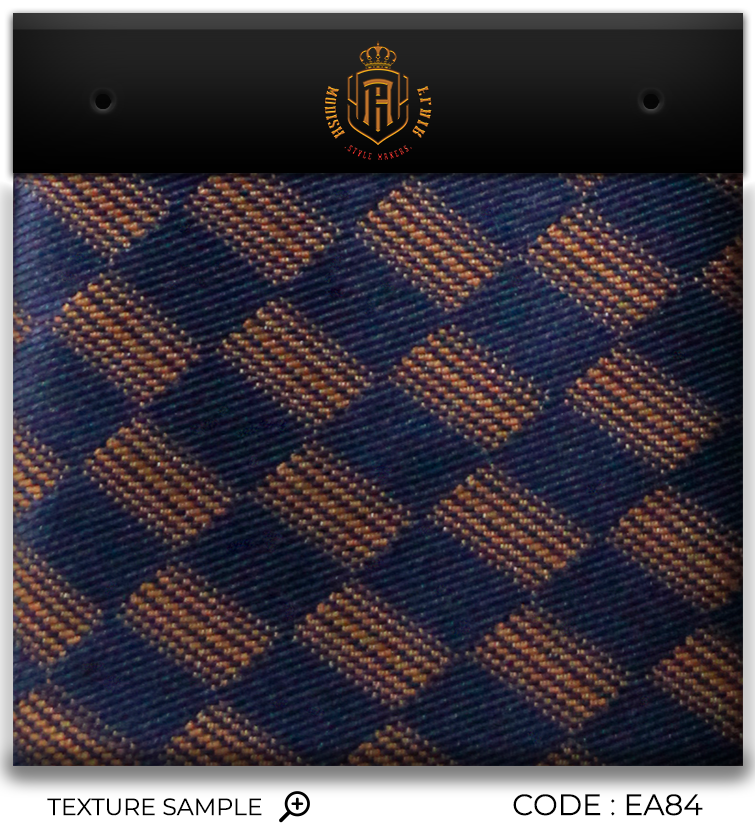 Luxury Navy Blue/Bronze Jacquard Tie