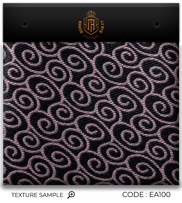 Luxury Black~Pink Jacquard Tie