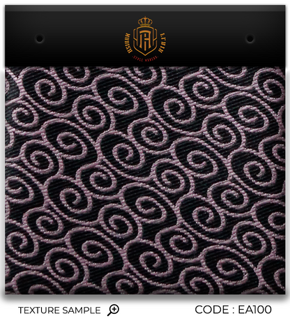 Luxury Black~Pink Jacquard Tie