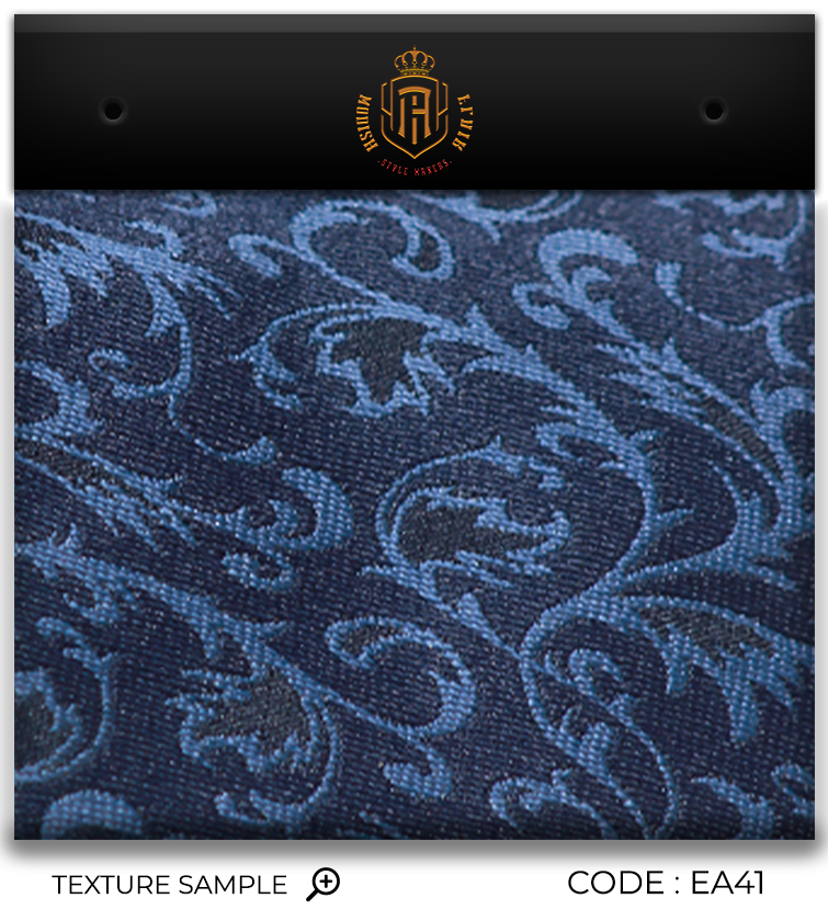 Luxury Navy Blue Jacquard Tie