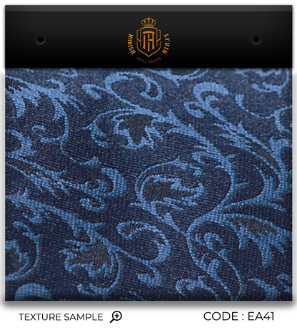 Luxury Navy Blue Jacquard Tie