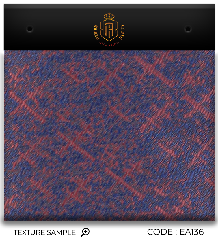 Cravate Jacquard Luxe Marron-Marine