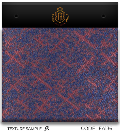 Cravate Jacquard Luxe Marron-Marine