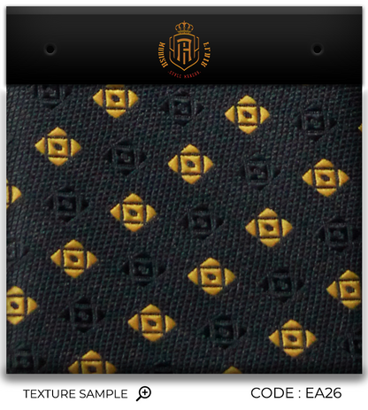 Luxury Black/Yellow Jacquard Tie