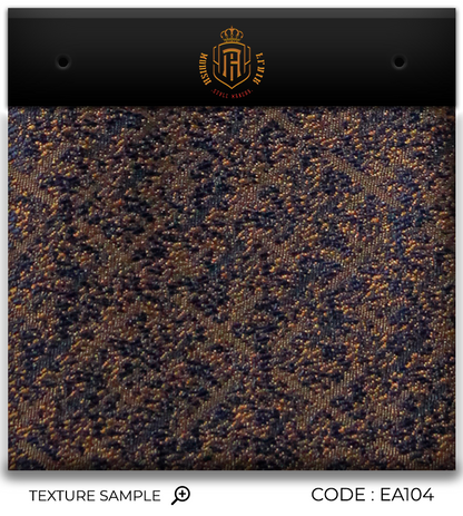 Luxury Navy~Gold Jacquard Tie