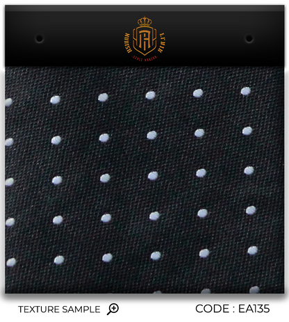 Luxury Black/White Dots Jacquard Tie