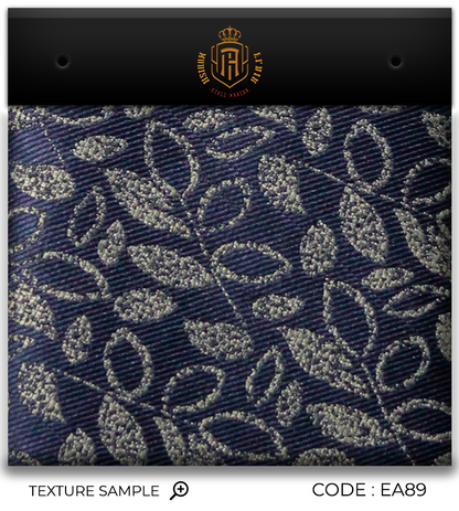 Luxury Navy~Olive Jacquard Tie