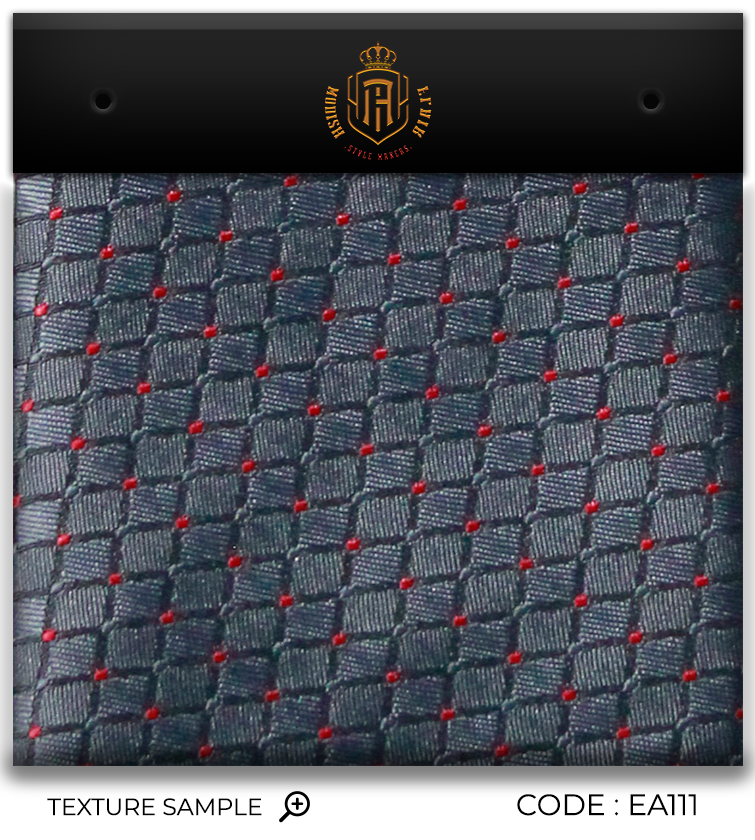 Luxury Gray/Red Dots Jacquard Tie
