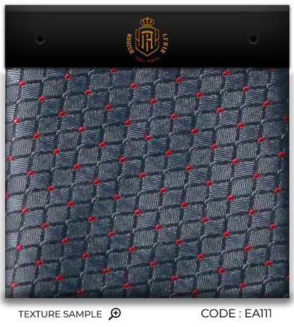 Luxury Gray/Red Dots Jacquard Tie