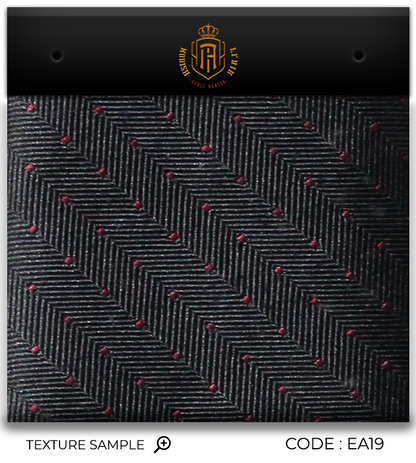 Luxury Black/Red Dots Jacquard Tie