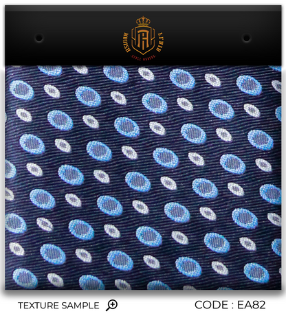 Luxury Blue Jacquard Tie