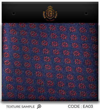 Luxury Blue/Red Jacquard Tie