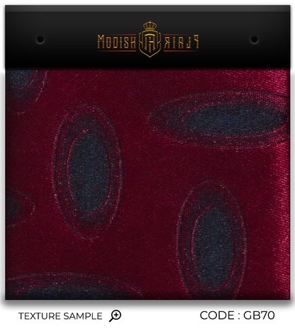 Luxury Dark Red/Black Silk Tie