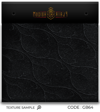 Luxury Black Pattern Silk Tie