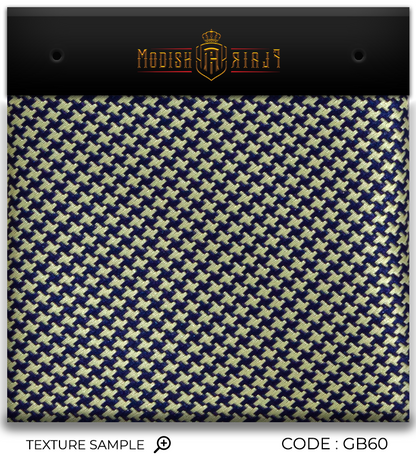 Luxury Dark Yellow/Blue Silk Tie