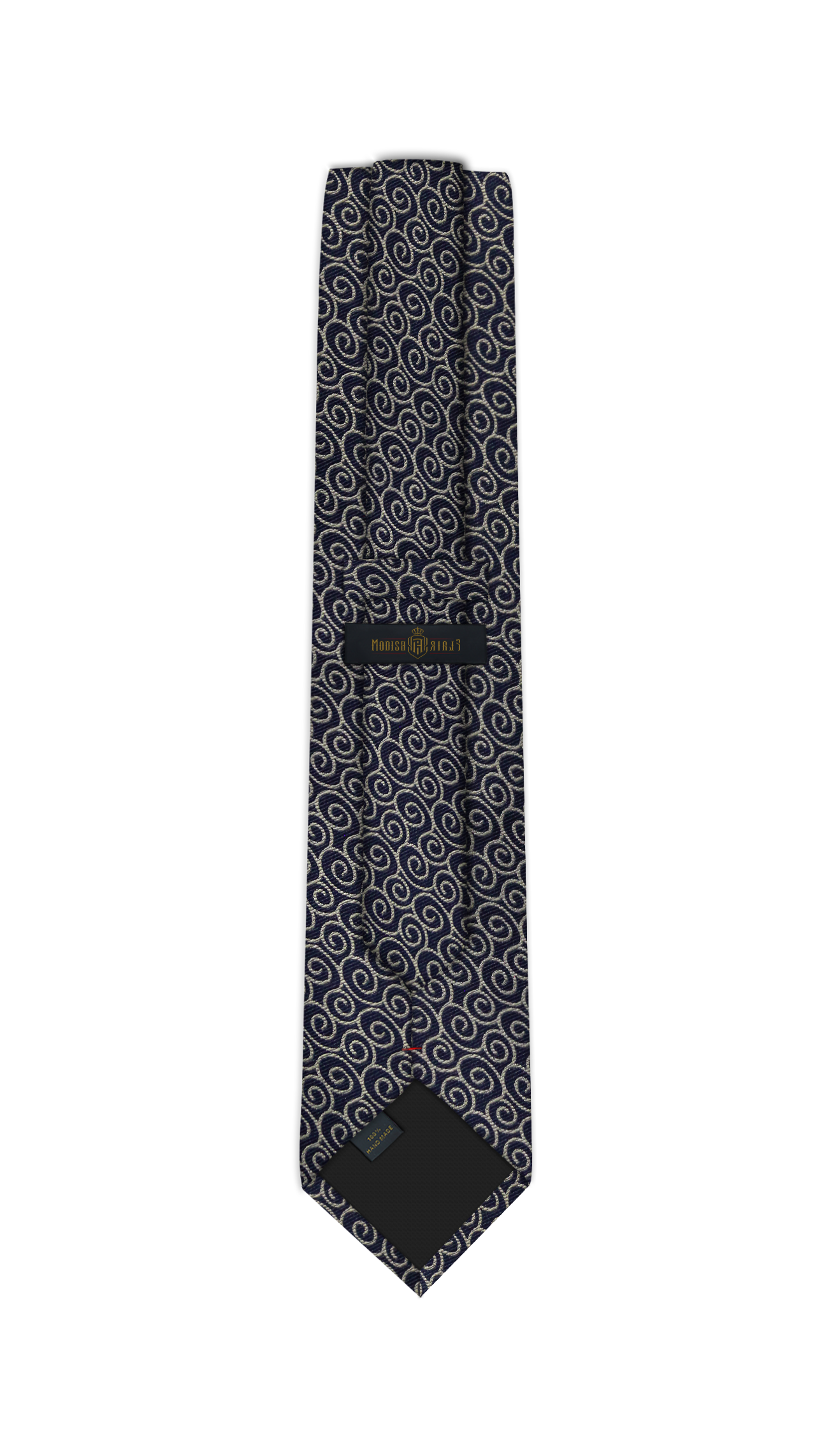 Luxury Navy~Beige Jacquard Tie