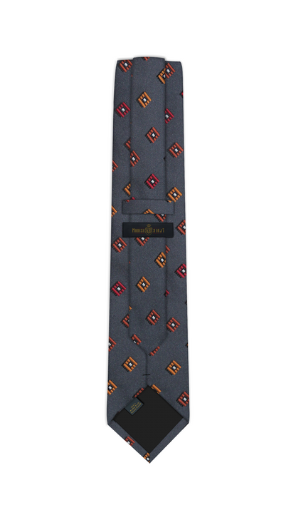 Luxury Dark Gray Silk Tie