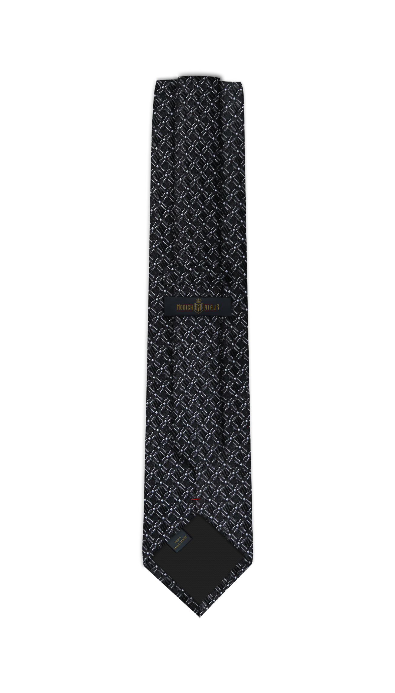 Luxury Black~White Jacquard Tie
